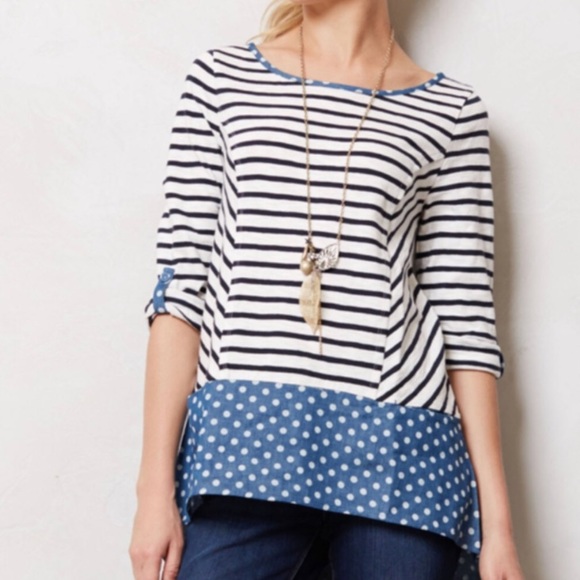 Anthropologie Tops - Anthropologie Postmark Fairley striped tunic top